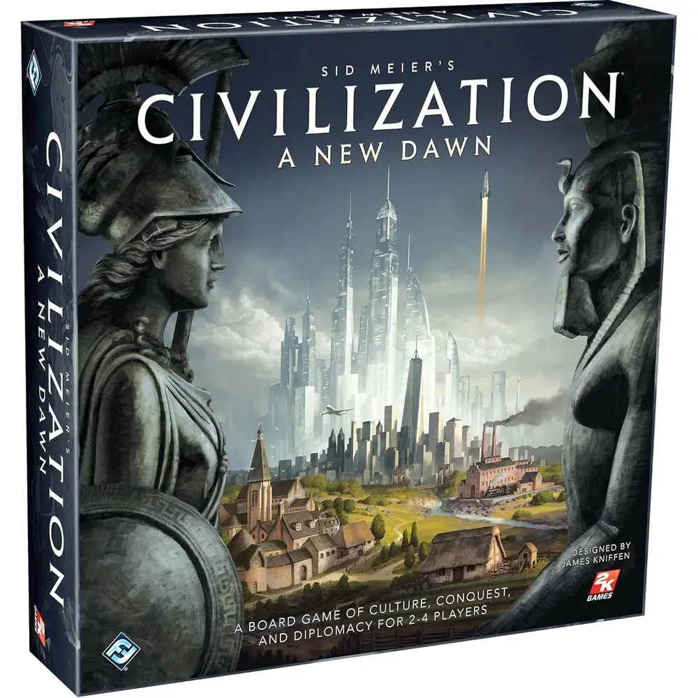 

Настольная игра Civilization: Новая версия — создай свою историю! Стратегическая игра для детей и взрослых, от 14 лет, 2-4 игрока, 1