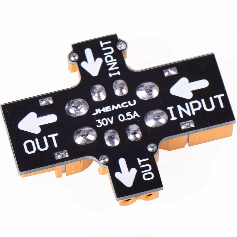 JHEMCU 1‑6S Smoke Stopper, Resettable Fuse with XT30 XT60 Connector, Over‑Current Short‑Circuit Protection Tool for FPV Drone &