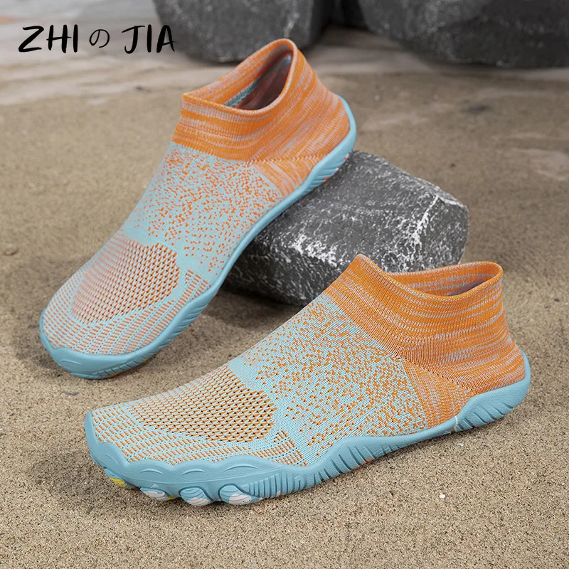 Couple Wide Head River Tracing Shoes Men's Water Beach Swimming Shoes Summer Outdoor Breathable Water wading Non slip Sneaker