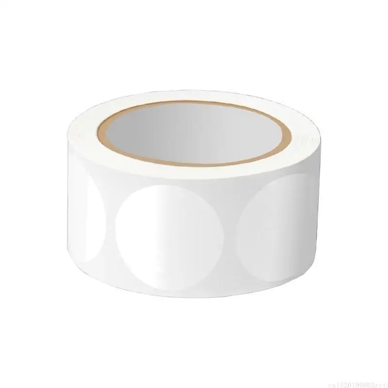 

D5BB Clear PVC Seal Sticker Wrapping Labels Round Seal Sticker for Envelopes Cards