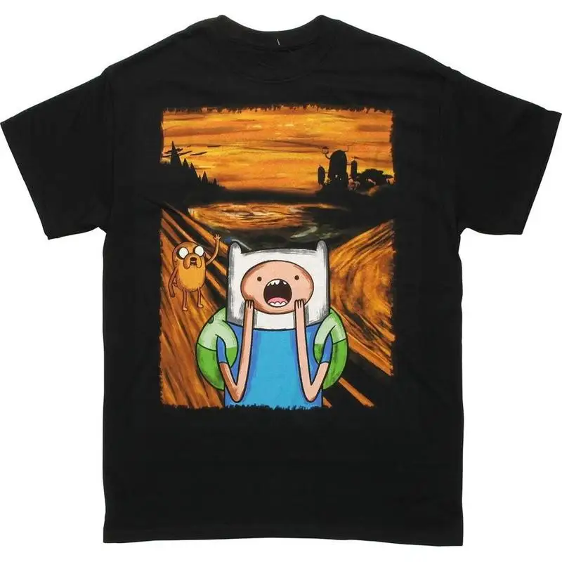 Ad Ven Ture Time Finn Men T Shirt Black All Sizes S 5Xl