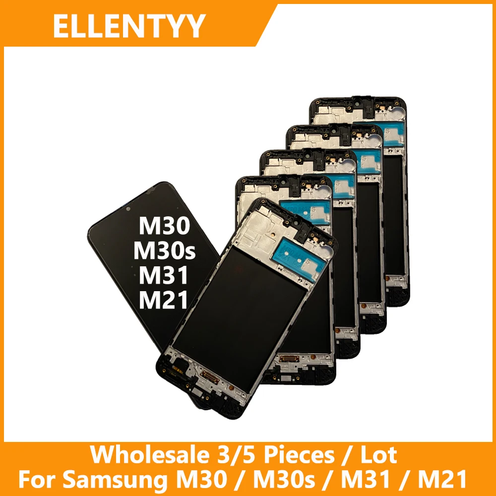

Wholesale 3/5 pieces / Lot For Samsung M30 M30s M31 M21 Screen Lcd display With Touch Digitizer M305F M315F M307 M215F