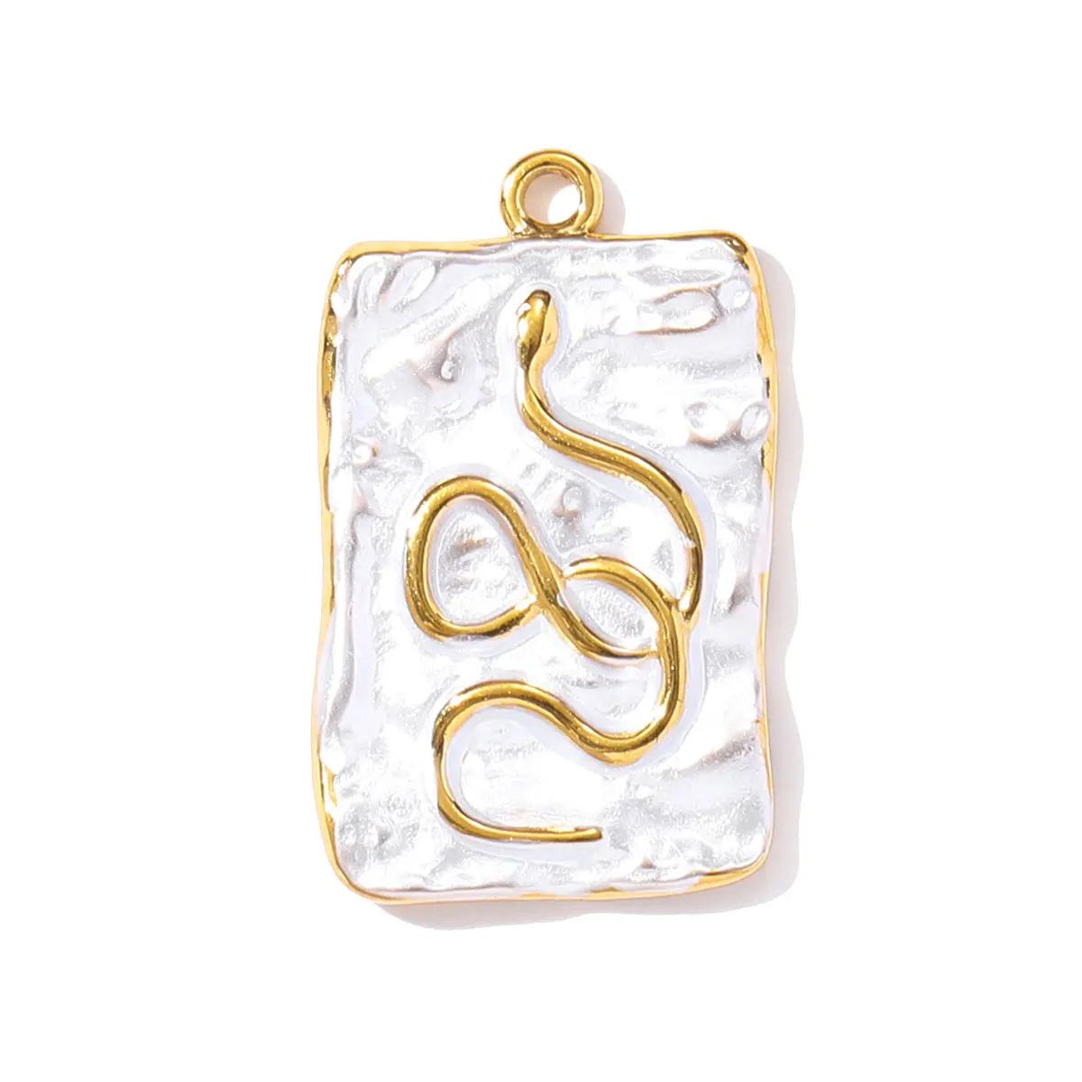 3 قطعة/الوحدة فريش ريترو الفولاذ المقاوم للصدأ القلب الشمس قلادة قلادة المينا الأفعى الصليب DIY القرط سحر امرأة الحب مجوهرات #3