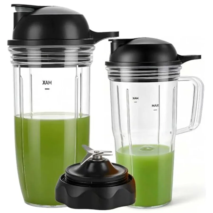 

Replacement Combo Easy Twist Extractor Blade with32oz, 24oz handle cup with to go lid, Compatible with nutribullet Full-Size Bl