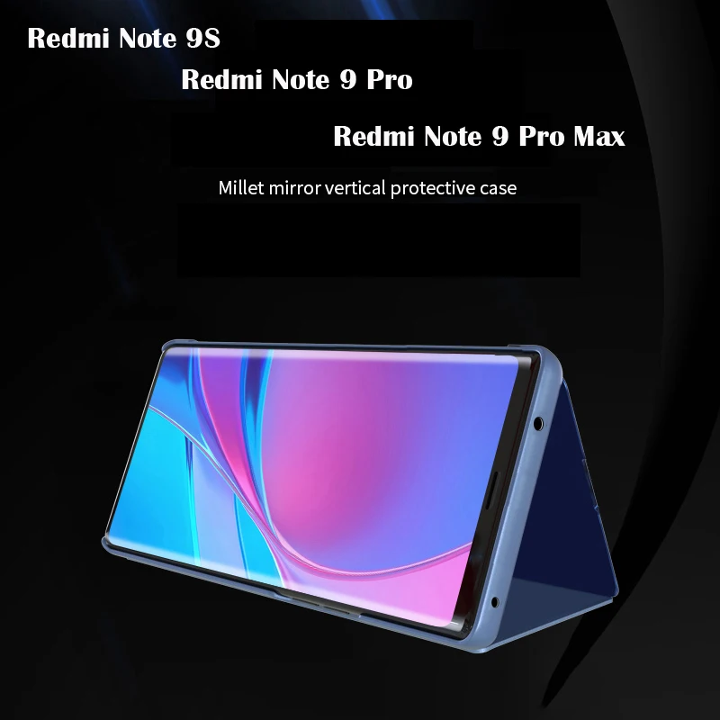 For Xiaomi Pocophone X3 NFC Case Clear Smart View PU Leather 360 Flip Stand Cover Case For Poco F2 Pro M2 K30 Shockproof Fundas image 2
