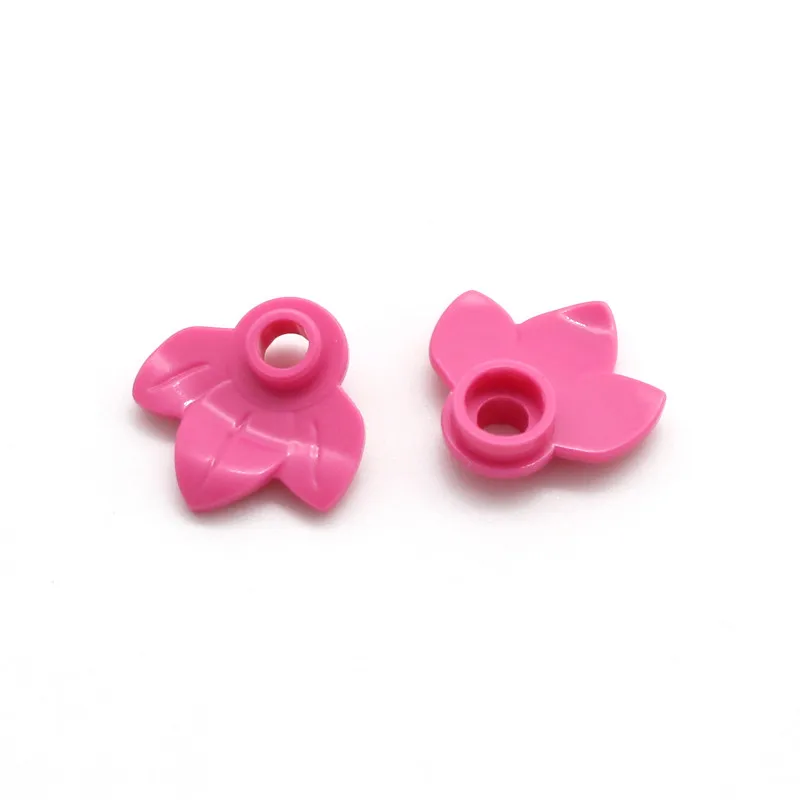 100 stücke MOC 32607 Anlage Platte Runde 1x1 Blätter Kürbis Baum DIY Erleuchten Bausteine Kompatibel Kinder diy Ziegel Spielzeug