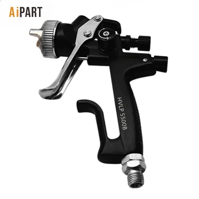 

aipart 5500B HVLP Spray Gun 1.3mm Stainle Nozzle Atomization Professional Sprayer Paint Airbrush for Car Painting Black