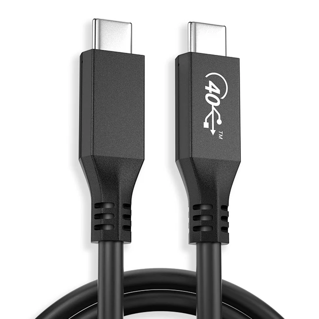 Thundebolt-Cable de datos 4 USB4 tipo c PD, carga rápida de 240W, tipo C, Cable de extensión tipo c 40gbps 8K @ 60hz 1M