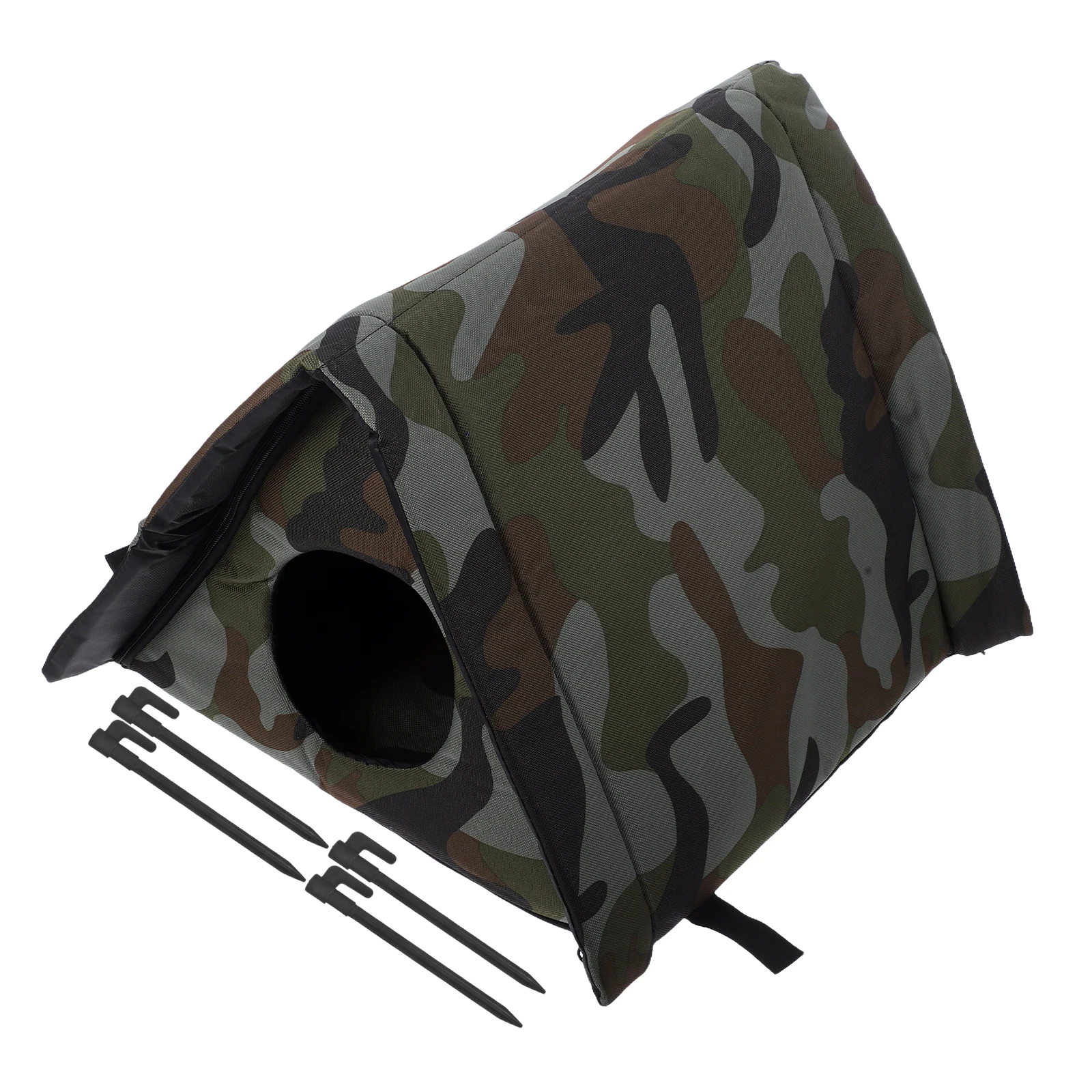 

Outdoor House Insulated Elevated Design Waterproof Shelter Durable Easy Assembly Cat Bed Houses Weatherproof Cloth Beds