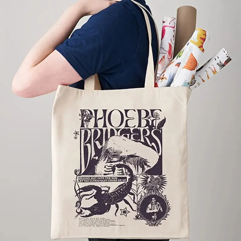 

Women's Canvas Tote Bag Large Capacity Reusable Shoulder Bag for Shopping Casual Daily Use Fashion Lady Handbag Gift So Stylish