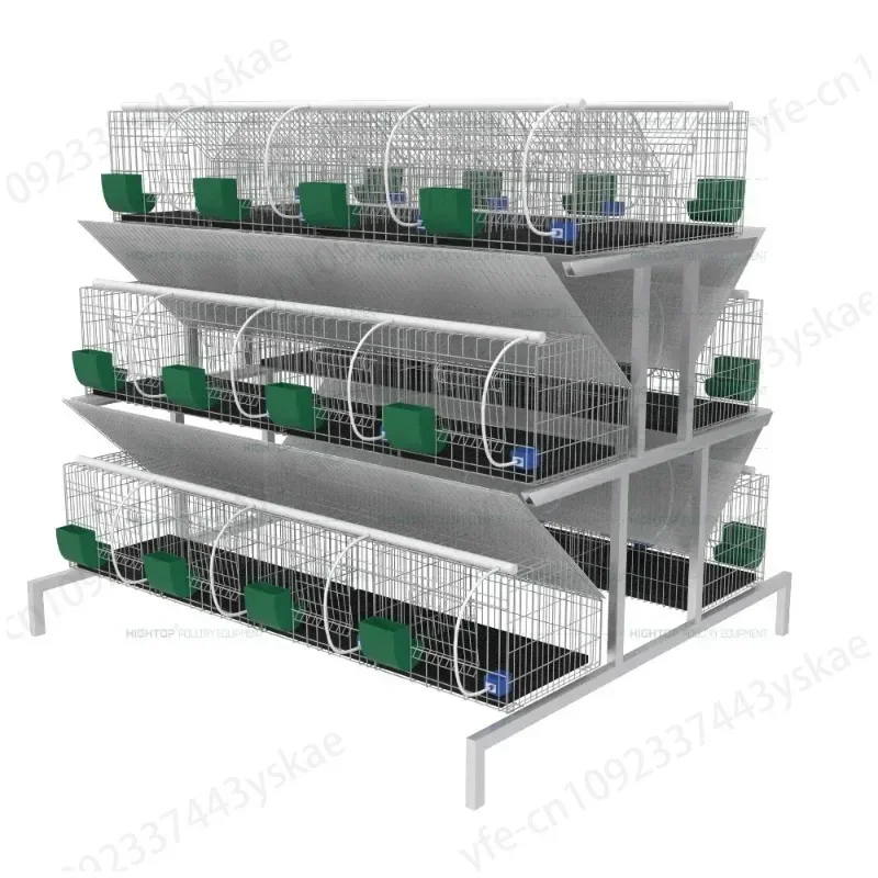 China Supply 15-20 Years Life Time 3 Tier Rabbit Farming Breeding Cages