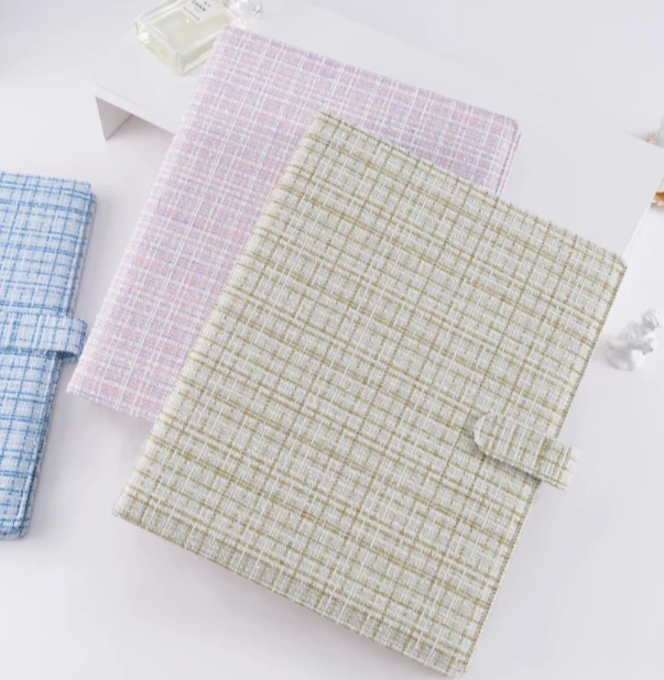 

A4 Large Capacity 9-Pocket Magnetic Photo Album - Premium Scrapbook for Polaroids, Cards, Tickets & Postcards Kpop 포카 바인더