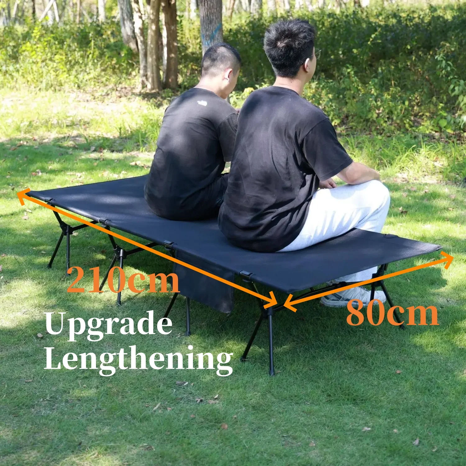 7075 Stack Office Camp Outdoor Super Light Bed Wide Office Camping Outdoor  Bed Cot Adjustable Military Bed