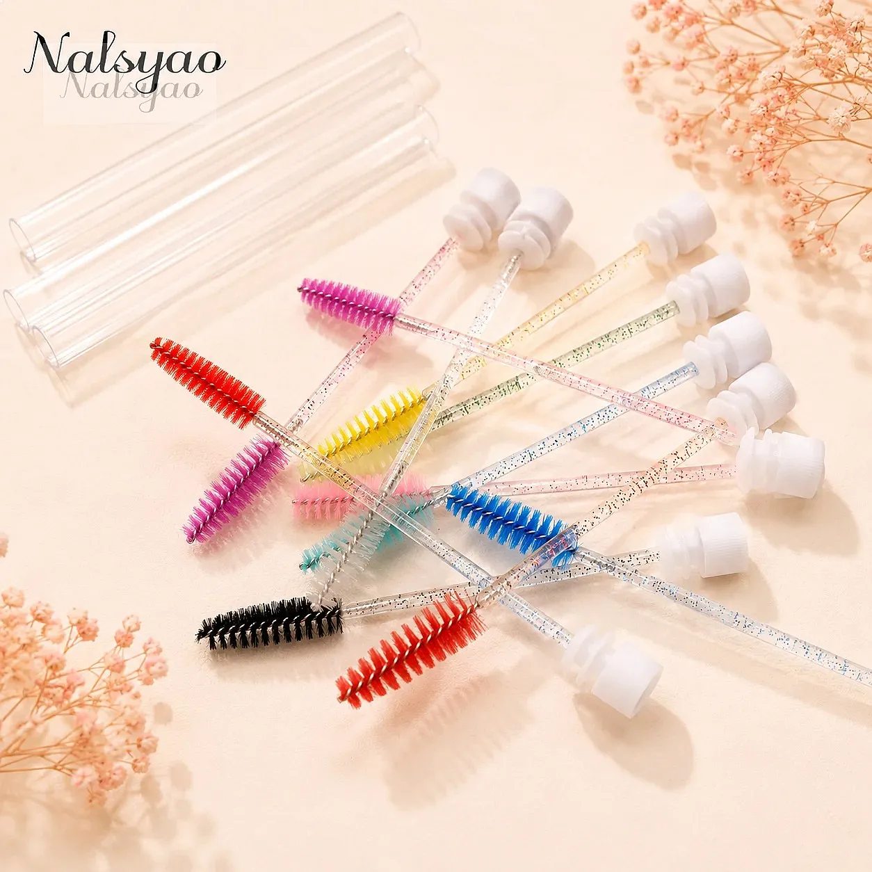 ferramentas-de-maquiagem-50-pecas-tubos-para-pinceis-de-cilios-aplicadores-de-mascara-de-cilios-de-cristal-pentes-de-sobrancelha-recipientes-para-spoolies-e-aplicadores-de-cilios