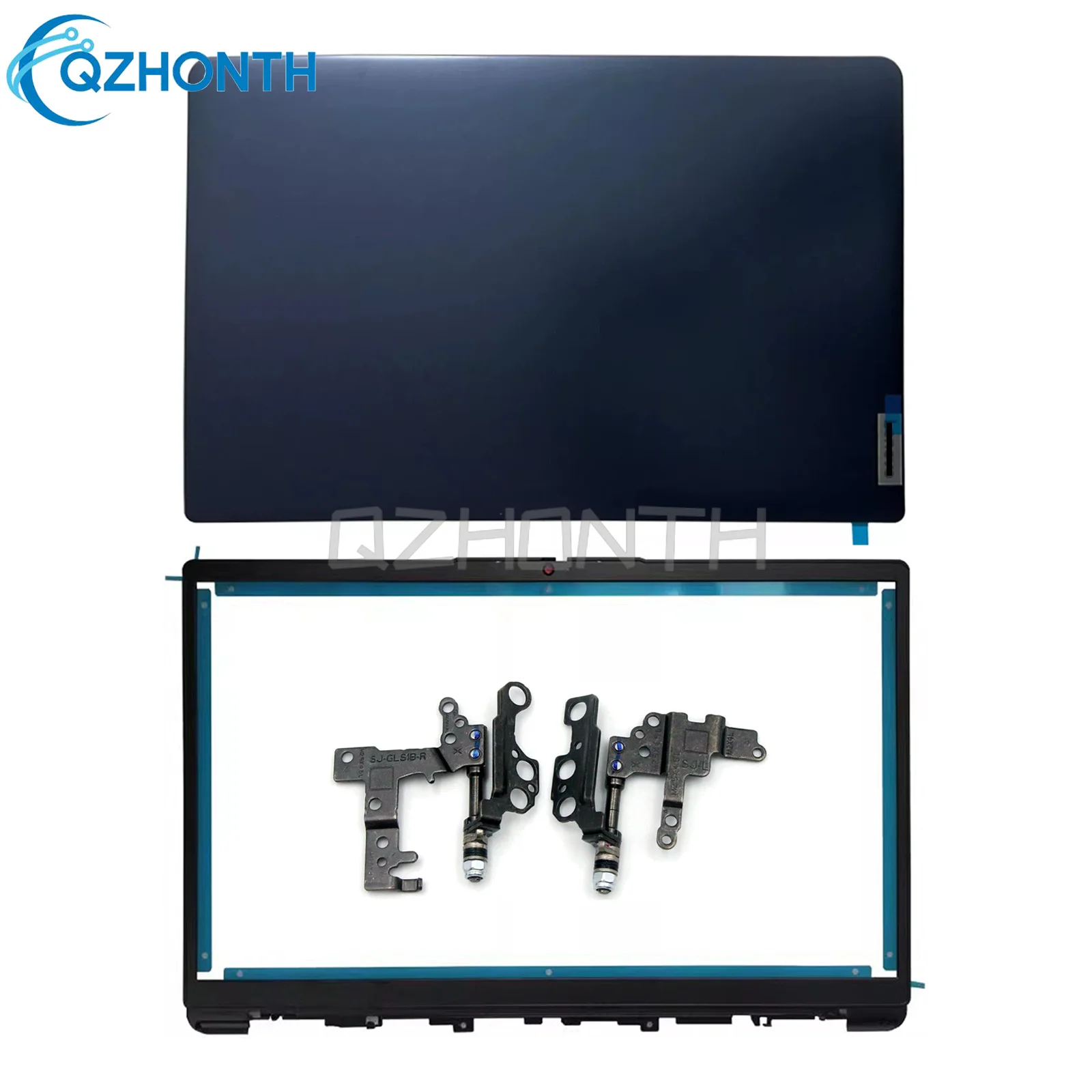 

New LCD Back Cover Rear Lid + Bezel + Hinges For Lenovo IdeaPad 1-15ADA7 1-15AMN7 (Blue) 5CB1F36623 15.6"