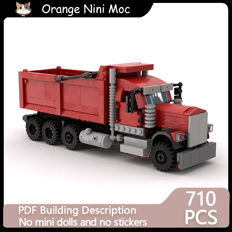 

City Engineering Car Model MOC Building Bricks W900 Dump Truck Modular Technology Gifts Holiday Assemble Children Toys Suit