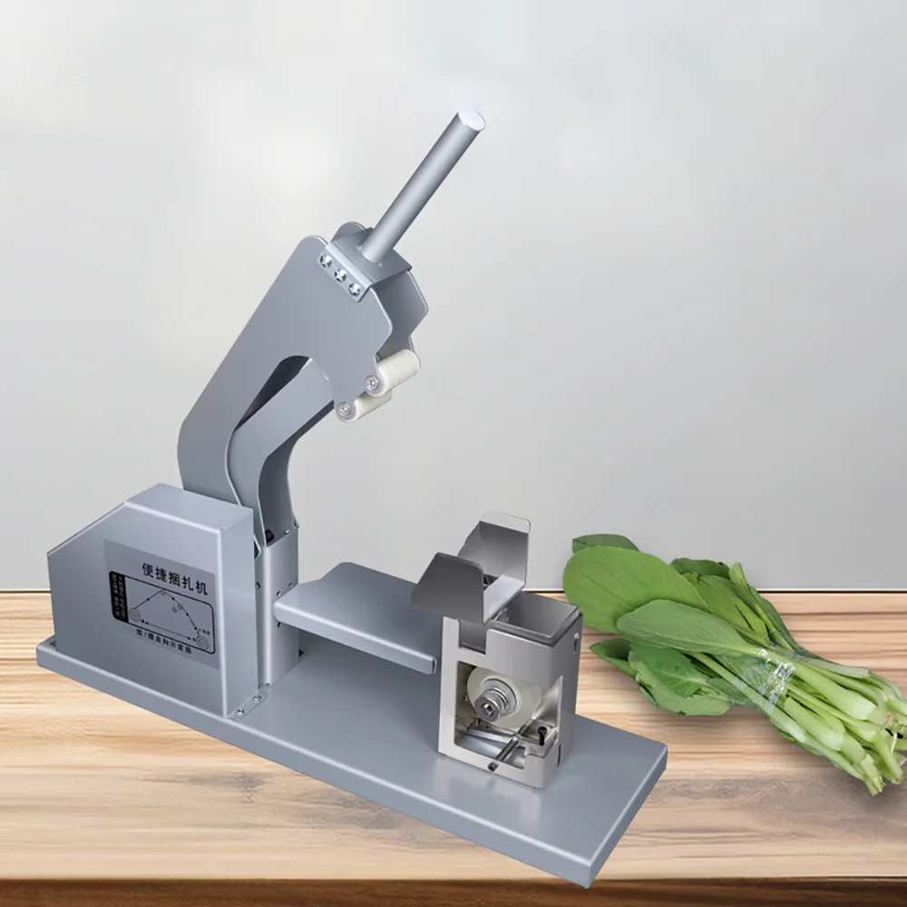 

Supermarket Semi-Automatic Vegetable Binding Machine PE Film Plastic Tape Packaging Fresh Vegetables Binding Machine