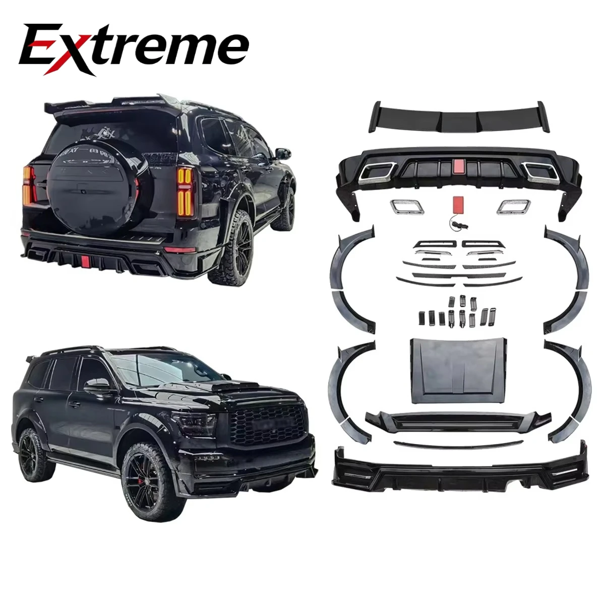 New Arrival Aerodynamic Kit With Front Lip Rear Diffuser Wheel Arch for Tank 500 2022-