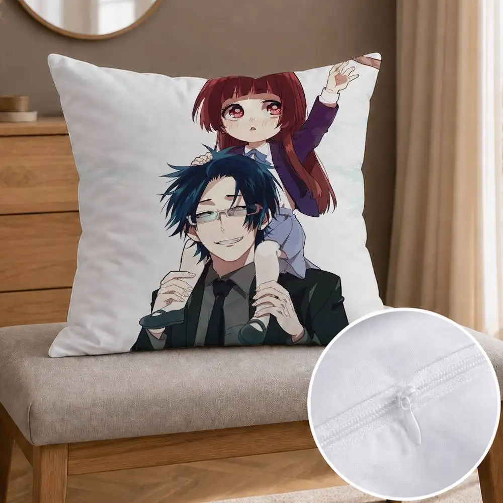 The Yakuza's Guide to Babysitting  Double-sided Printed Square Decorative Cushion Cover for Sofa Living Room Home Decor