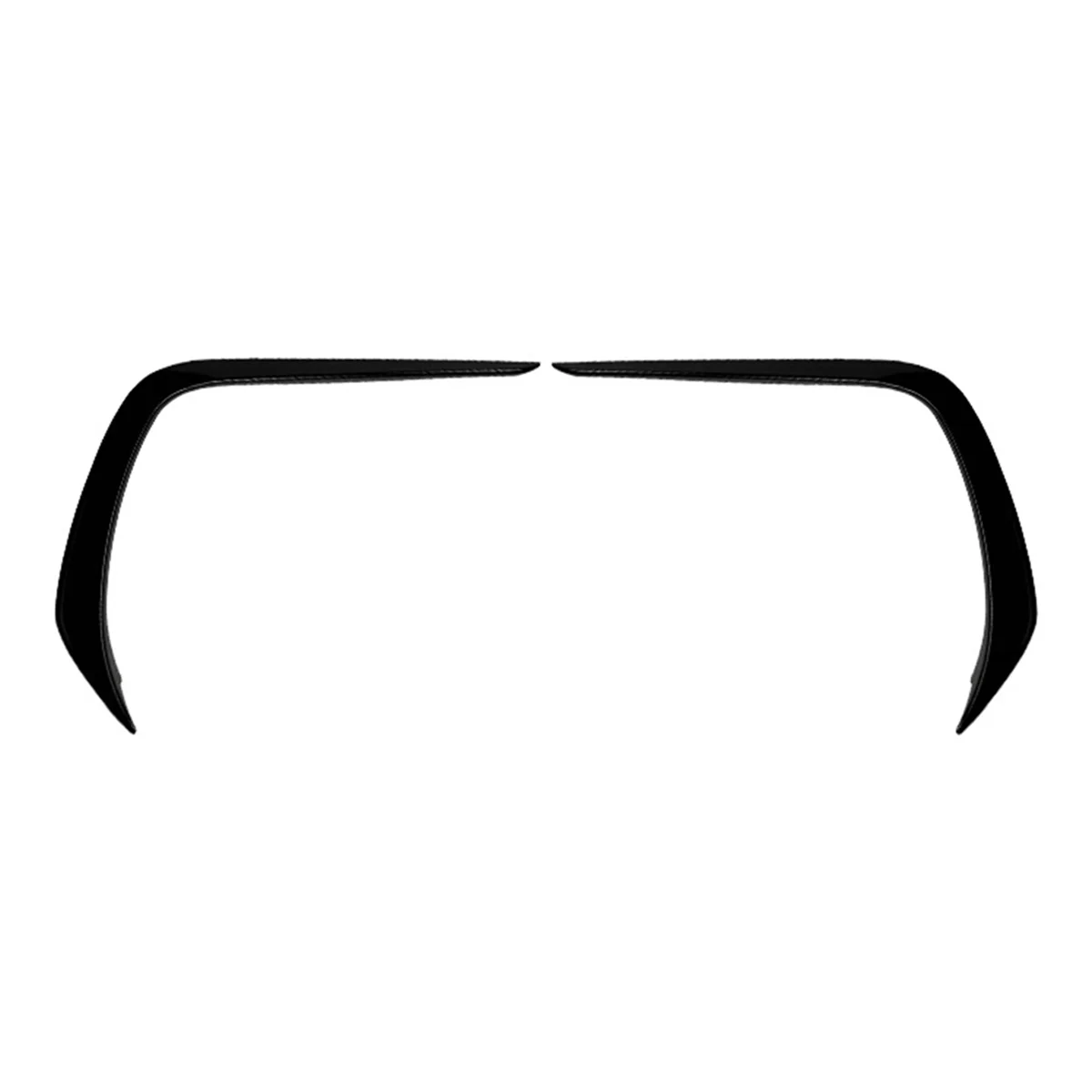 Car Front Bumper Spoiler Splitter Cover Fog Light Trims Canard for BRZ 2021-2024 Glossy Black