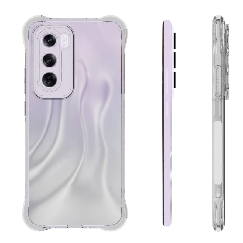 For OPPO Reno12 Reno 12 Pro Global Back Cover Case Shockproof Air-Bag Soft Clear Transparent TPU Back Shell Funda Coque Cases