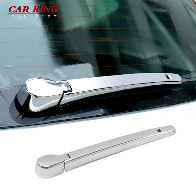 

For T-Roc TROC 2017 2018 ABS Chrome Car Rear Rain Wiper Nozzel Cover trim car styling Accessories 2 Pcs/Set