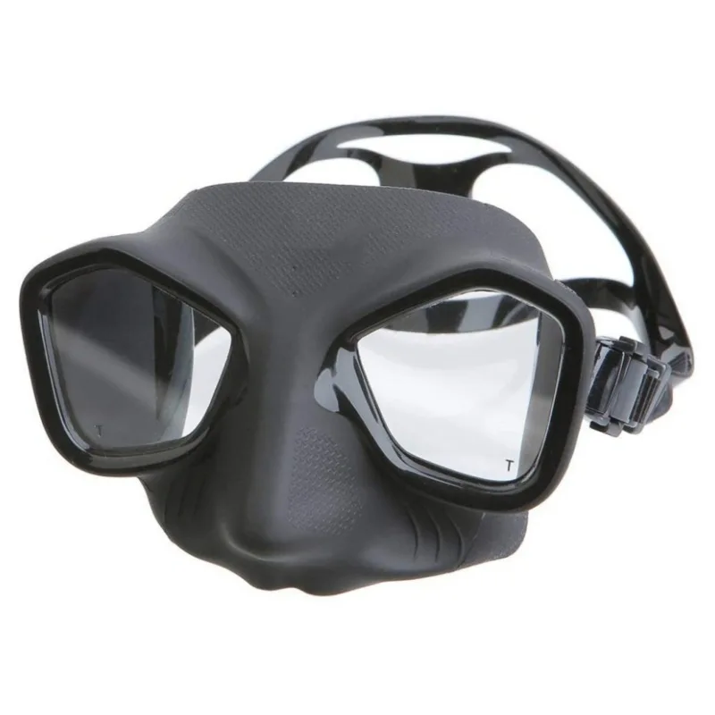 

Ear pressure balance adult deep diving tempered glass diving goggles liquid silicone integrated molding diving goggles