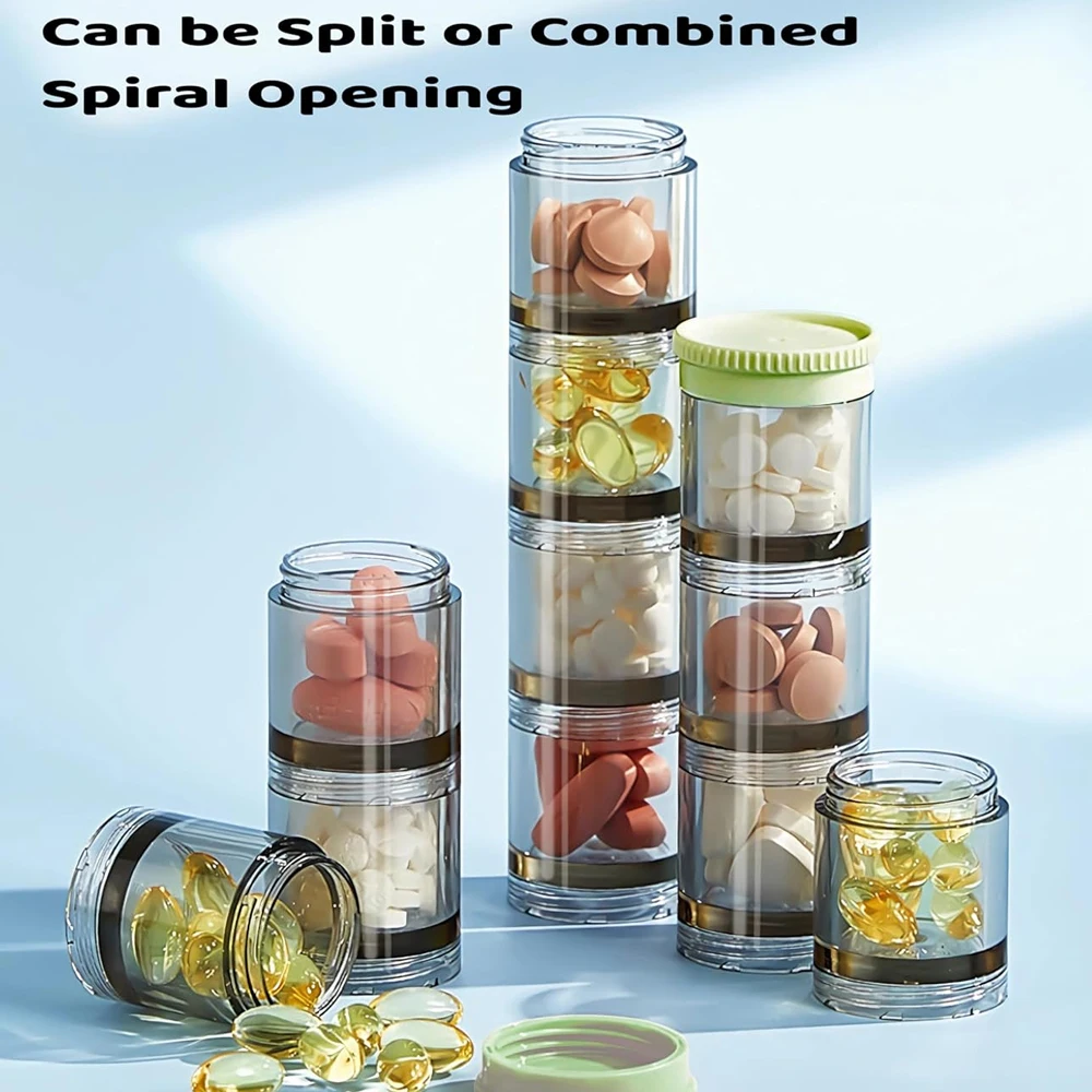 1 قطعة منظم حبوب الدواء 3 مرات في اليوم ، حاوية علب حبوب الدواء اليومية مع 21 حجرة ، علبة طبية أسبوعية كبيرة 7 أيام ، للفيتامينات #6