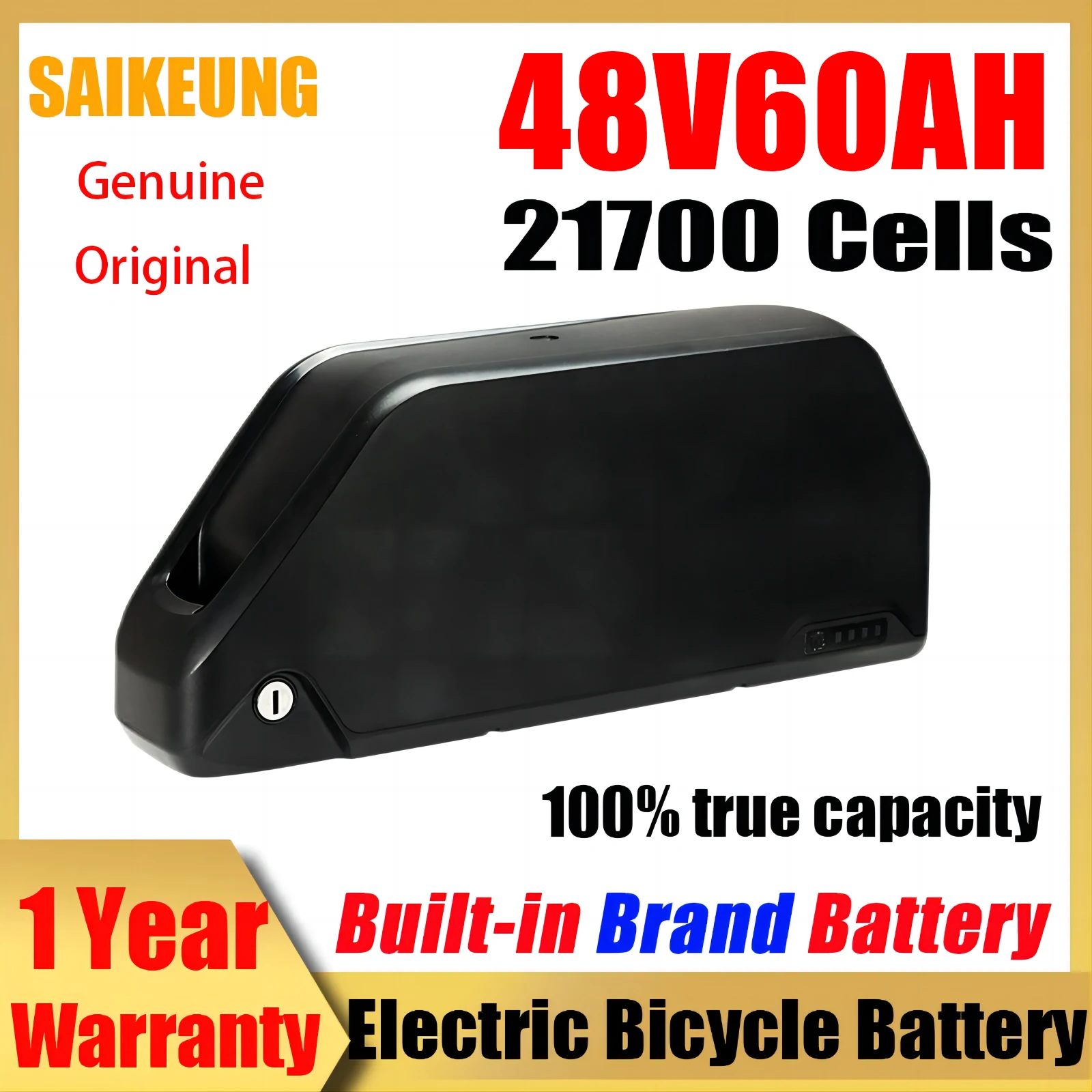 

Hailong 48v 36 60 72v52v 50ah 60ah30ah Electric Bike Down Tube Battery Polly Dp7 40ah 25ah 2000w Lithium Battery with 5A Charger