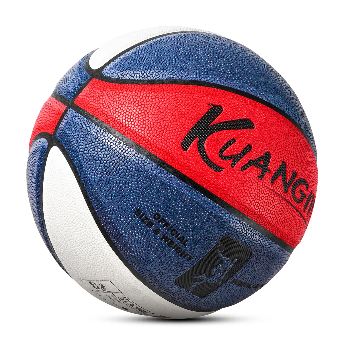 Kuangmi 공식 사이즈 7 농구 슈팅 트레이너, PU 가죽 게임 공, 야외 실내 쉬운 그립 스포츠 용품, 남녀공용