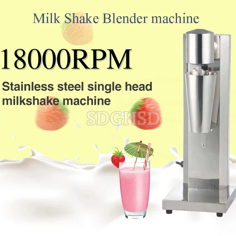 New Single Head Milkshake Machine Household Snowstorm Machine Milk Tea Shop Electric Milk Foamer Commercial Milk Tea Blender