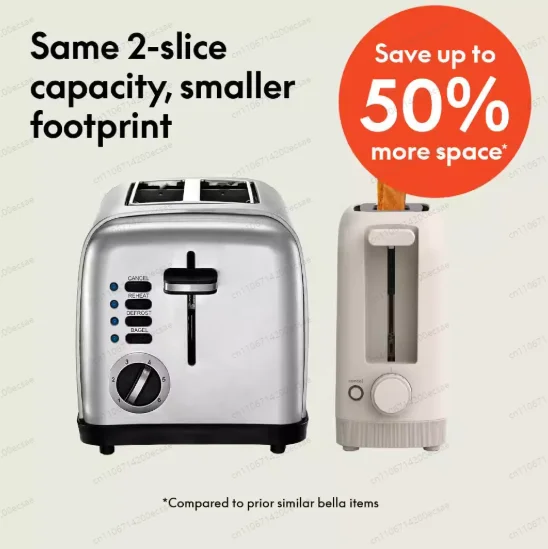 Modern Compact 2-Slice Toaster, 10