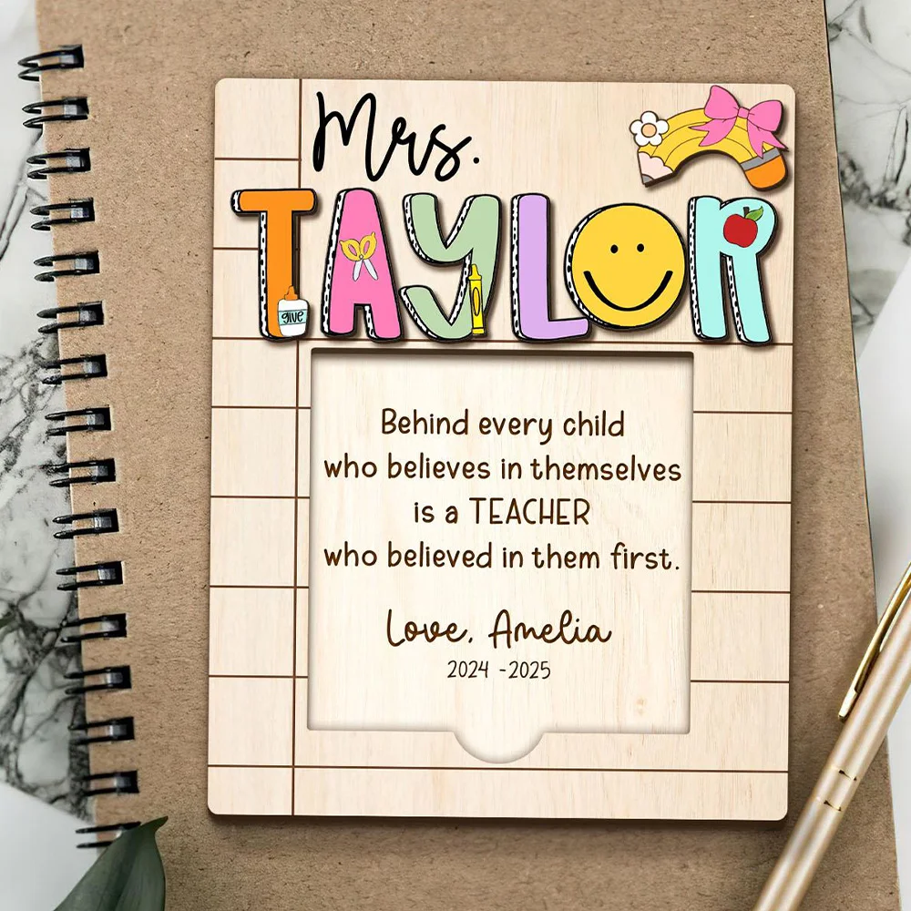 Customized teacher gifts, personalized teacher notepads, vintage wooden notepads, back-to-school teacher gifts, teacher apprecia