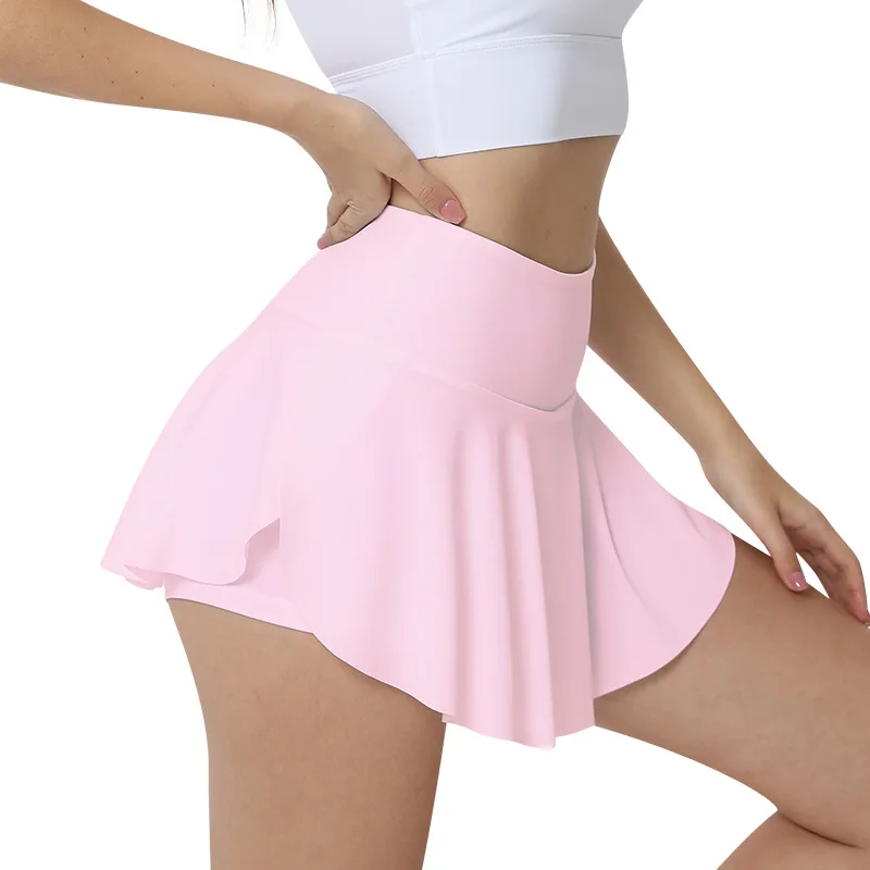 

Женская теннисная мини-юбка с высокой талией, солнцезащитная спортивная юбка, солнцезащитная плиссированная юбка для бега, женская одежда 2025