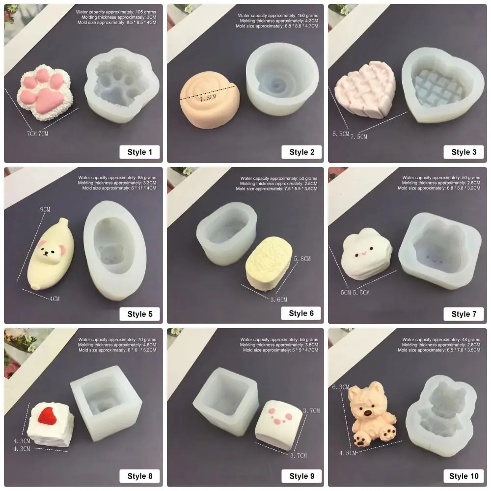 1Pcs Animal Bunny Kitten Silicone Mold Cartoon Multifunctional Cartoon Mold Cute Baking Mould