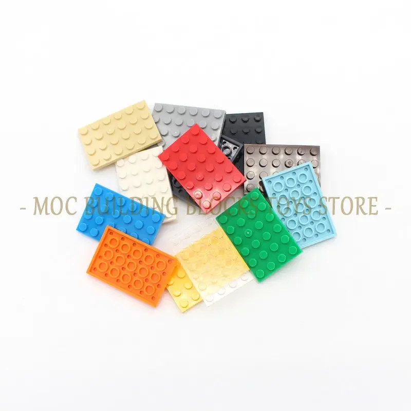 MOC Parts 3032 Plate 4x6 Classic Piece Building Blocks Brick Foundation Slab Sets Compatible Construction Accessories Toys