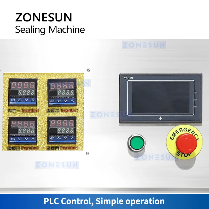 ZONESUN-شبه التلقائي الهوائية آلة ختم الكأس ، فقاعة الشاي المشروبات السدادة ، الغذاء عصير الزبادي بودنغ التعبئة والتغليف ، ZS-FK4C