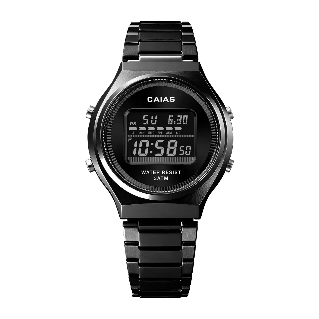 G-SHOSU Unisex Watch, Round Dial, 2100 Sports Digital Quartz Watch, Full-Featured, World Time, LED Dual Display - view 4