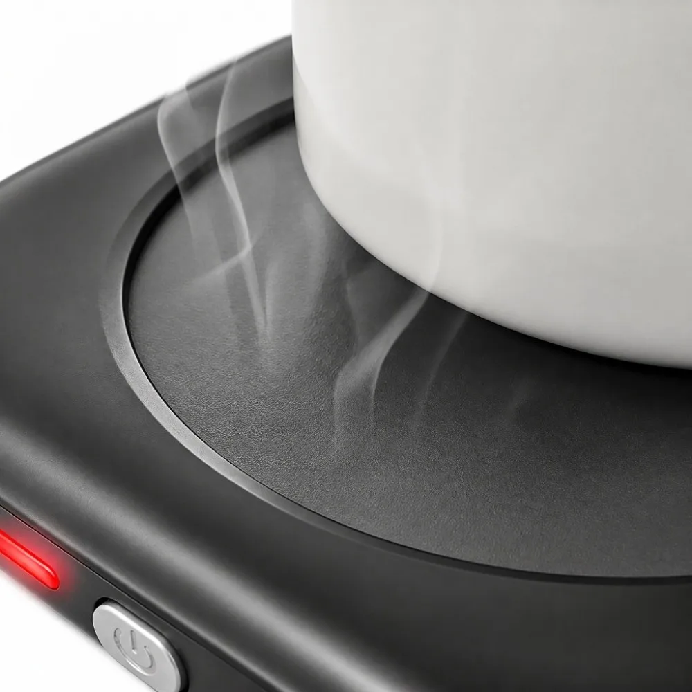 Auto Shut Off Coffee Mug Warmer Timer Function 3 Temperature Setting Smart Cup Warmer Thermostat Coaster Electric Heating Plate