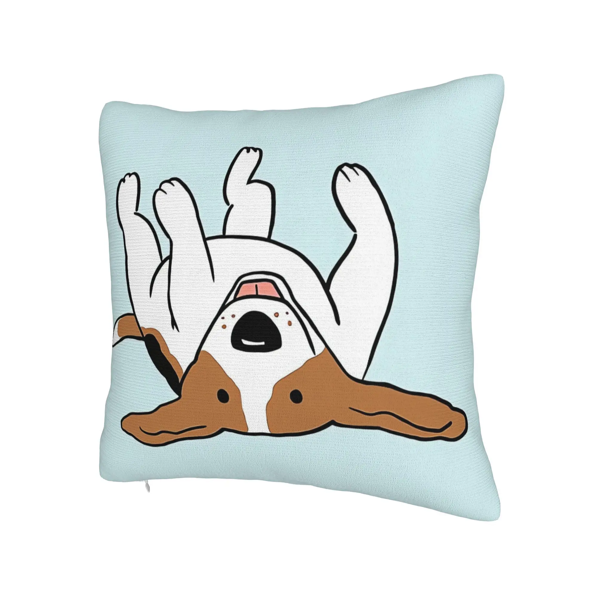 Care Free Beagle Themed Modern Home Vibes Double Sided Printed Cushion Cover Blending Comfort with Contemporary Style