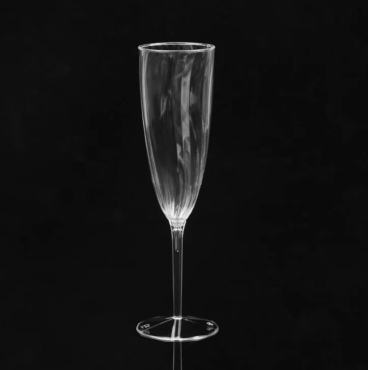 1/8PCS 180ml Plastic Champagne Glasses Flutes Cups For Home Wedding Party Tableware Disposable Plastic Champagne Cups Wine Cups