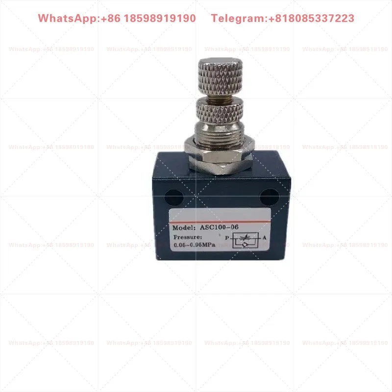 ASC10006 ASC20008 ASC300 Pneumatic One-way Throttle Valve Air Flow Speed Control Fitting