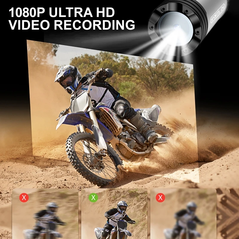 UHD 4K 1080P Bike Portable Camera For Mtb Helmet Action Cam Digital Cycling Bicycle Video Helmets Motorcycles Waterproof Bodycam