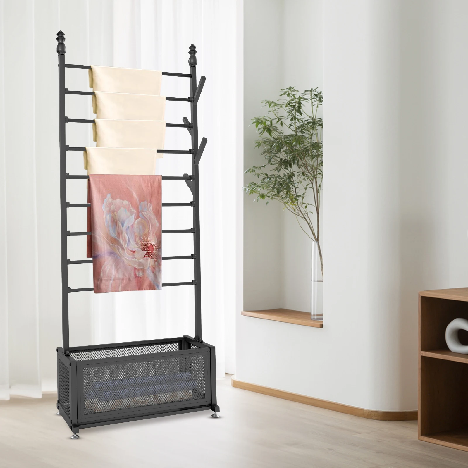 

Органайзер для лент, черный металлический, большой емкости, подставка для лент, стойка для демонстрации шерстяных шарфов, полка для хранения лент для рукоделия