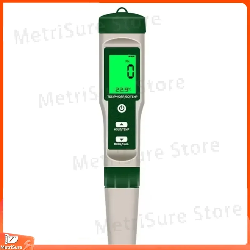 5 in 1 Digital Water Quality Tester TDS EC pH Temperature Dissolved Oxygen Turbidity Meter Multi Parameter Testing Device for