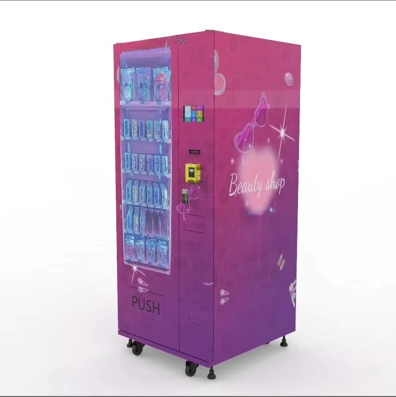 24 Hours Self Service Woman Napkin Pad Sanitary Touch Screen Mini Eyelash Beauty Vending Machine Support Customized