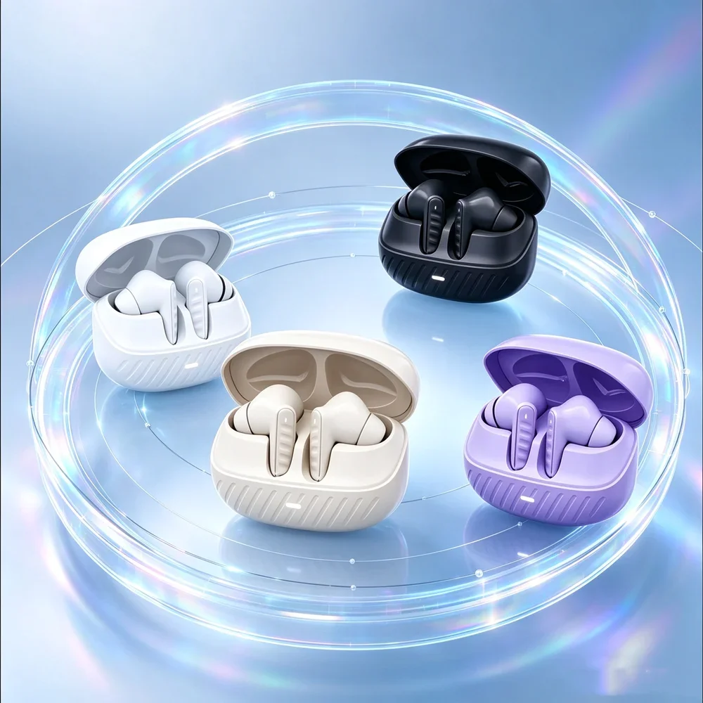 TWS Wireless Earphones Wireless Earbuds Deliver Rich Sound Rendering Soft Ear Tips Seamless Pairing for Daily Commuting