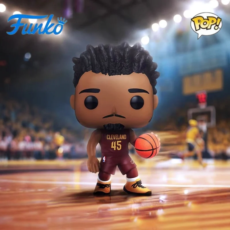 Funko Pop Nba Cavaliers Star Player Donovan Mitchell Darius Kinnard Garland Model Toys Room Ornament Children Collectibles