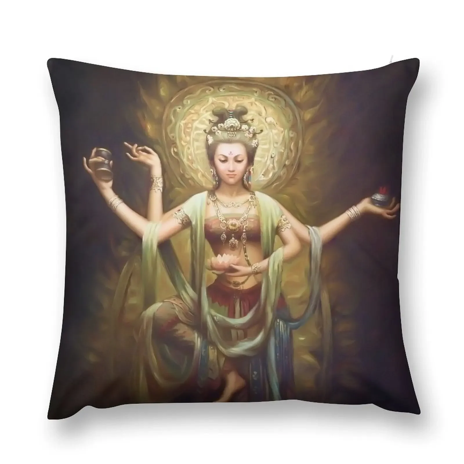 

Quan Yin, The Mother and Goddess of Compassion Throw Pillow Decorative Sofa Cushion Sofa Covers For Living Room pillow