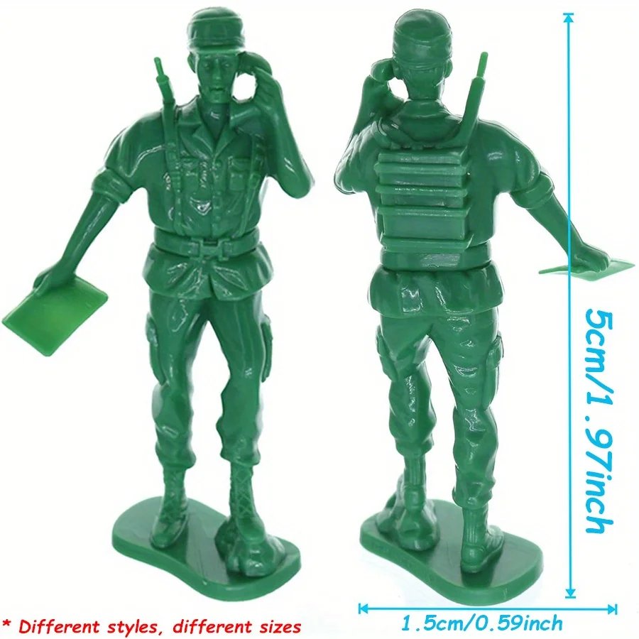 36 قطعة 5 سنتيمتر نموذج جندي صغير العسكرية طاولة الرمل الديكور الحرب محاكاة اكسسوارات الجيش تحت عنوان ديكور الحفلات #2